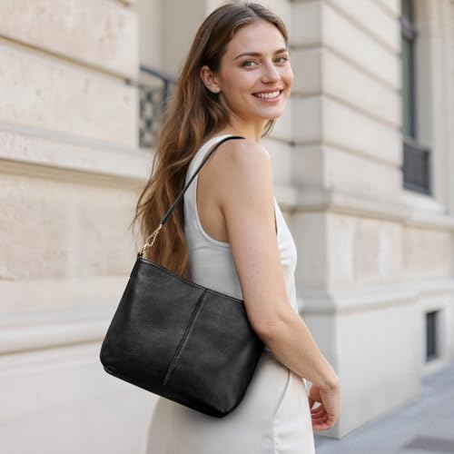 Image of Kattee Leather Crossbody Bags for Women, Crossbody Purses for Women, Women's Handbags Hobo Bag with Adjustable Strap