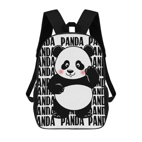 Men's Funny Panda Dance Backpack for Daily Use, Multi-Functional Daypack for Cycling, Fishing, Portable Compact Travel Shoulder Bags