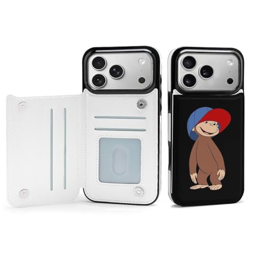 手帳型 おさるのジョージ 対応 iPhone 17 Pro Max ケース カード収納 スマホケース 財布型 携帯ケース 軽量 全面保護 スタンド機能 おしゃれ お祝いギフト