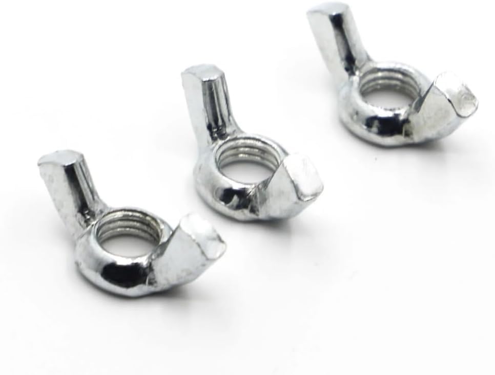 Wing nut, Hand Twist nut, Wing Nuts 304 Stainless Steel Hand Tight Cap(M5 10pcs)