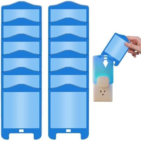 12 Pack Refill Cartridges Kit for Plug-in Blue Light, for Stem Light, Replacement Glue Cards (12 Pack)