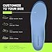 Superfeet All-Purpose Support Medium Arch Insoles (Blue) - Trim-To-Fit Orthotic Shoe Inserts - Professional Grade - Men 7.5-9 / Women 8.5-13