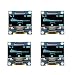 Produktbild 4PCS 0,96 Zoll OLED Display Blauen Zeichen I2C 128 x 64 Pixel I2C Display Modul,kompatibel mit Arduino Raspberry Pi
