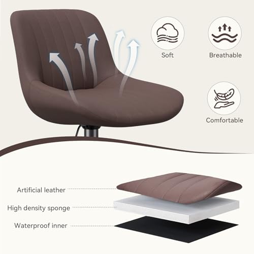 Image of Nalupatio Bar Stools Set of 3, Adjustable Modern Swivel Bar Stools with Backs, Counter Height Performance Fabric Island Chairs for Home Kitchen, Dark Brown