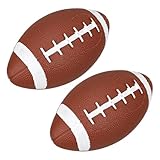 UKCOCO Ballon de Rugby pour Garçon et Filles Lot de 2 PVC Solide 6,7 Pouces Jouet d'Entra...
