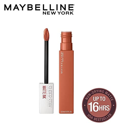 Image of Maybelline New York Liquid Matte Lipstick, Long Lasting, 16hr Wear, Superstay Matte Ink, 75 Fighter, 5ml