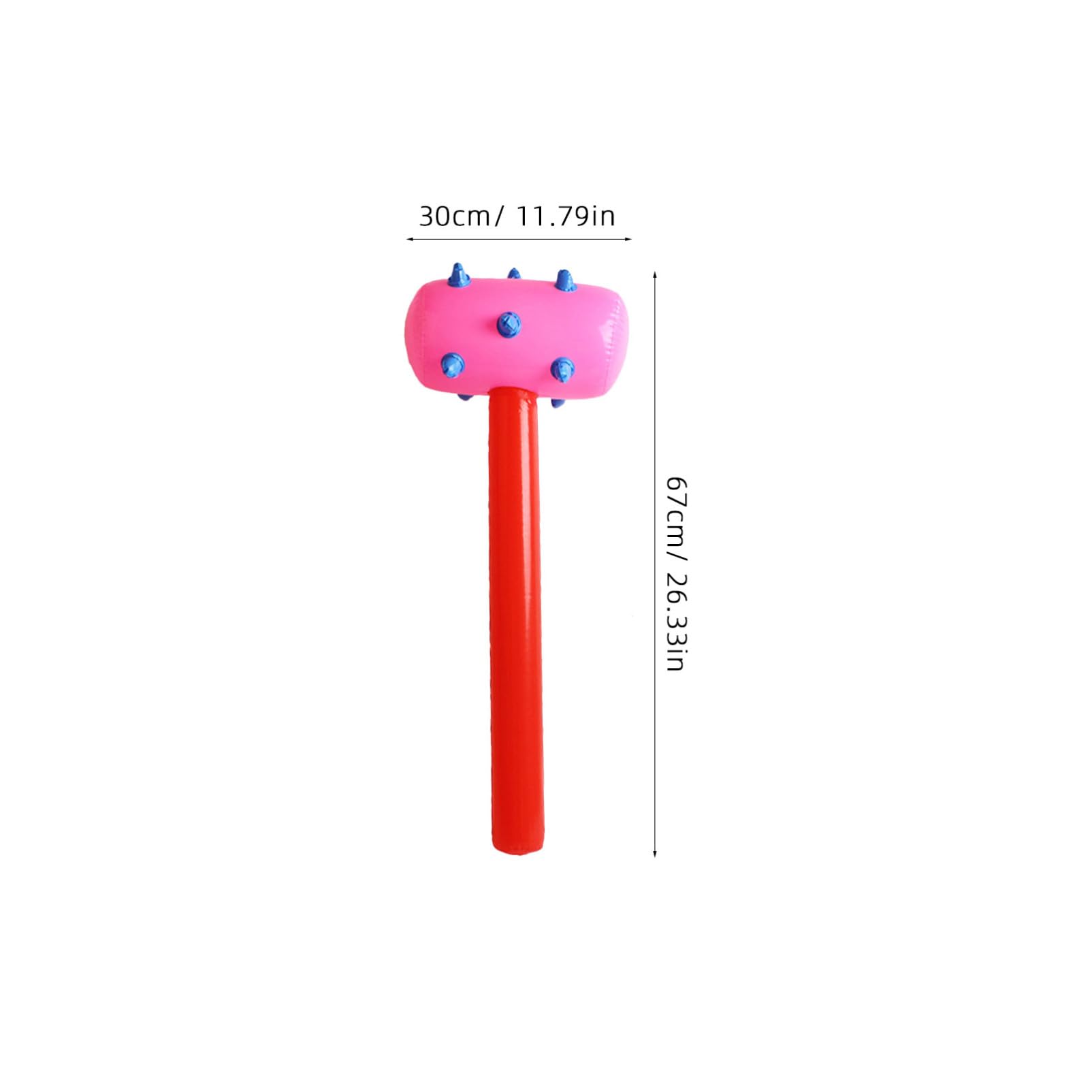 Vaguelly 2Pcs Colorful Inflatable Hammers for Fun PVC for Parties and Games Random Colors Safe and Inflatable for Boys
