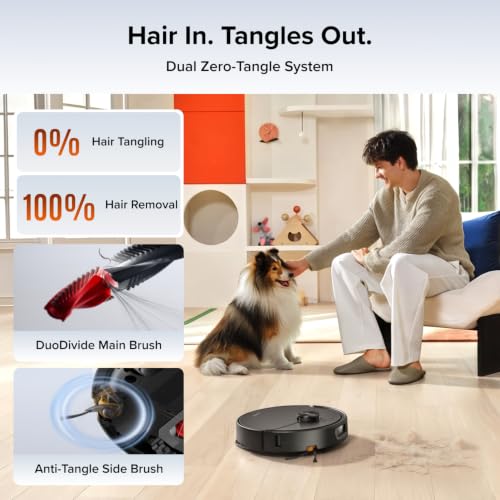 Image of roborock 2026 New Qrevo 2 Pro Robot Vacuum and Mop, 20,000Pa Suction, FlexiArm Edge Mopping, Zero-Tangle, High-Temperature Mop Self-Cleaning, Smart Obstacle Avoidance, Auto Mop Removal, Black