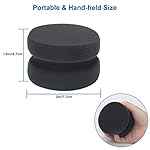Paint Sponge Applicator 3Pcs, Boyistar Black Detail Painting Sponge for Car Waxing, Wall Repairing Kitchen Cleaning with Storage Mesh Bag (Black) - Image 4