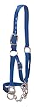 Weaver Livestock Heavy-Duty Restraint Nylon Cattle Halter, Adjustable, Modern Style Cow Calf Halter, Livestock Handling Equipment for Showing, Blue
