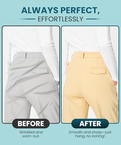 Pants Stretcher with Durable Wire Hanger – Wrinkle-Free, Perfectly Creased Drying for Jeans, Dress Pants, Slim Fit, Chinos, Slacks & Cargo. Adjustable Stretchers for Optimal Fit.3