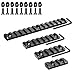 HEKAGURA Mloc Picatinny Rails Set, 3 5 7 13 Slot Aluminum Mlock Picatinny Rail Section Accessory with 9 T-Nuts & Screws, 3 Allen Wrench