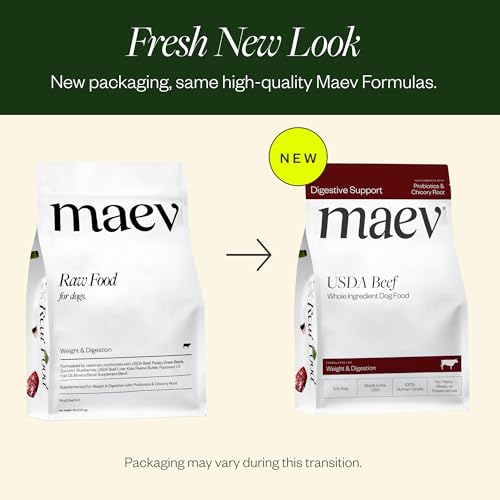 Maev Human-Grade Frozen Fresh Beef Dog Food, Weight & Digestion, 10 lb | High-Protein, Grain-Free, Whole-Ingredient Raw Food for Dogs | Complete & Balanced Meal or Topper | Made in USA - Image 3