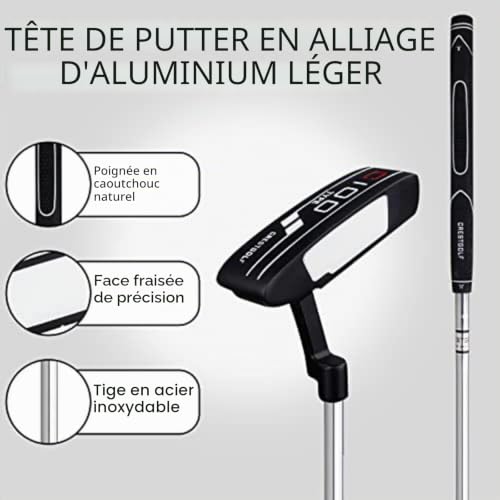 CRESTGOLF Putter de golf avec aide à l'alignement - Améliore la cohérence et la sensation de putter - Lame de golf pour droitier - 88,9 cm - Unisexe – vue 4