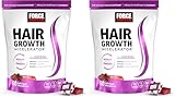 Force Factor Hair Growth Accelerator Soft Chews, Vitamins for Women and Men with Clinically Studied Lustriva and Biotin, Promotes Thicker, Fuller, Stronger Hair, Mixed Berry, 60 Soft Chews (Pack of 2)