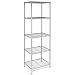 Shelves Garage Shelving Unit Adjustable Garage Storage Shelves Storage Racks, Heavy Duty Shelving Unit with Adjustable, Used as Pantry Shelf, Garage or Bakers Rack Kitchen Shelving Chrome 55x45x180cm