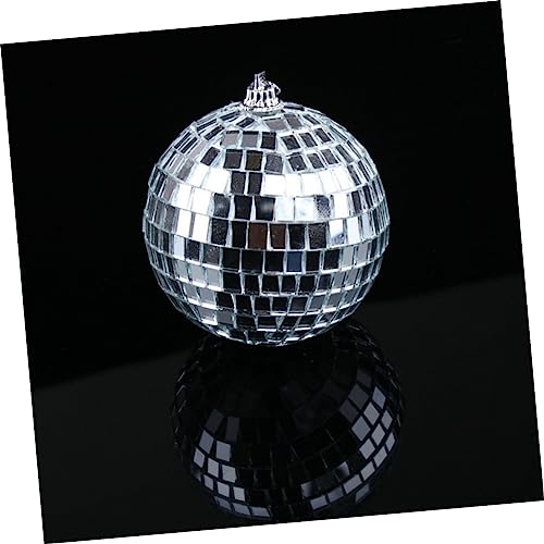 Bola espejada plateada para decoración de fiestas, bodas, festivales y discotecas, 1 unidad miniatura 5