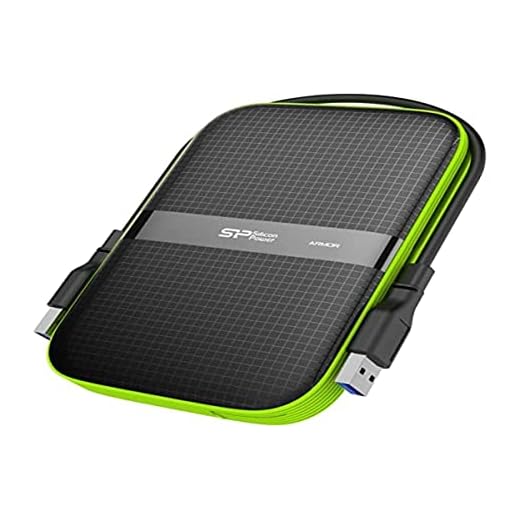 Silicon FBE-SU020TBPHDA60S3KFE - Disco Duro Externo (2 TB, Resistente al Agua, USB 3.0, Resistente a los Golpes A60, Resistente a los Golpes, 2.5", 810 G y IPX4), Color Negro