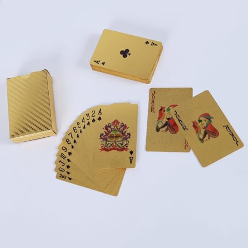 DECHOUS Glänzende Pokerkarten aus Robustem Kunststoff Farbenfrohes Design Spielset für Zuhause Bar und Freizeit – Bild 5