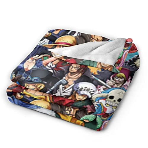 2Pcs 60 * 50Inch Cute Anime Blanket Soft Throw Blanket-Fluffy, Warm, Comfy, Plush Pillow Covers 18 * 18Inch #TOP1