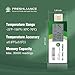 Freshliance Temperature Data Logger with LCD Display, Single Use USB Temperature Recorder with 30000 Points, Auto PDF CSV Report 7Days Cold Chain Transportation Storage, Fresh Tag 1D, 1Pack