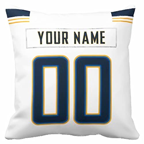Image of ANTKING Los Angeles Throw Pillow with Custom Name and Number Personalized Gift for Men Women Boys