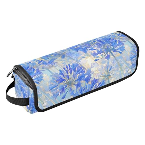 Bolsa de viaje para planchas de pelo Deep Blue Flowers miniatura 1