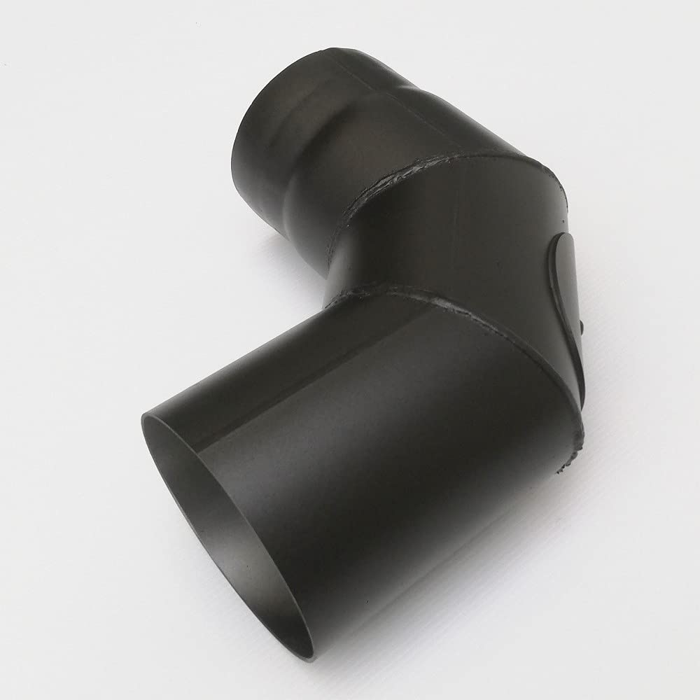 Aflex raccordo per stufa a legna - camino curva a 90° MF con ispezione (150mm)