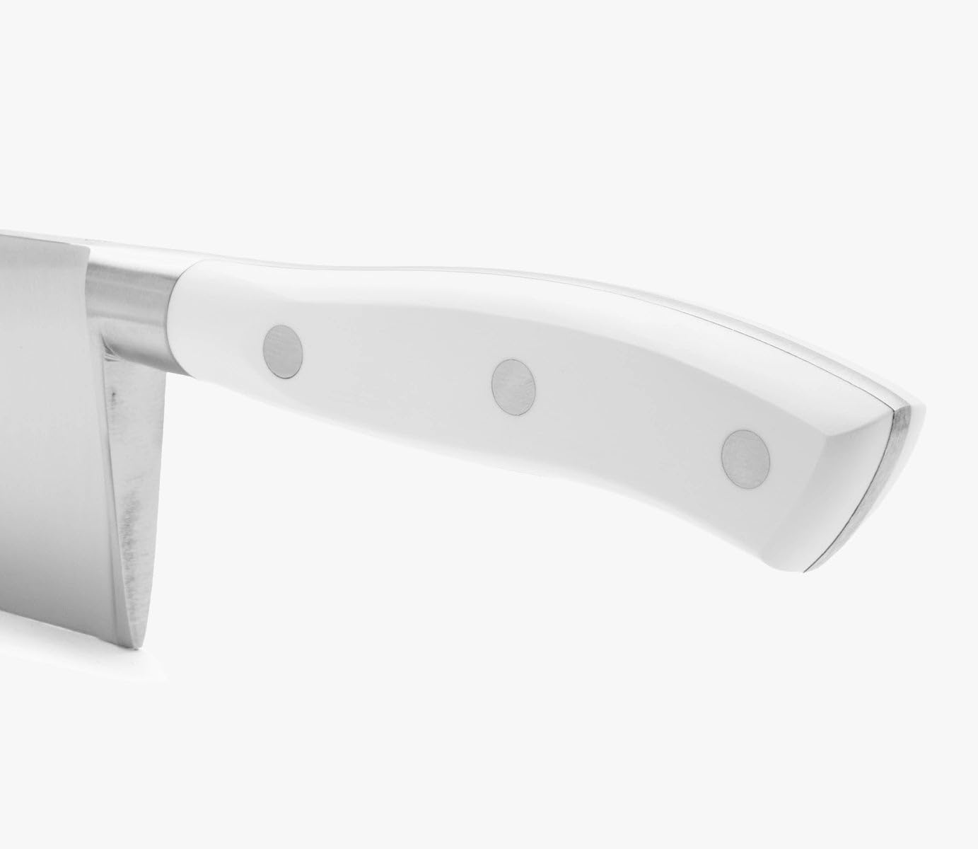 Arcos Cuchillo Chef - Acero Inoxidable Nitrum y Hoja 300 mm. Cuchillo cocina profesional. 490 gr. Mango ergonómico polioximetileno POM. Serie Riviera Blanc. Hoja delgada. Color blanco.