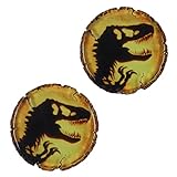 Surreal Entertainment Jurassic Park T-Rex Amber Resin Drink Coaster Set of 2