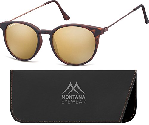 Preisvergleich Produktbild Montana Eyewear Unisex Sonnenbrille MS33 (Schildkröte / Revo Gold)
