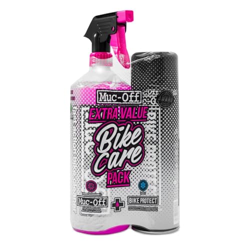 Muc-Off Kit de Nettoyage Vélo avec Deux Produits d'Entretien Vélo - Nettoyez et Protégez votre Vélo - Comprend 1 Litre de Produit Nettoyant pour Vélo et 500ml de...