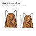 Lbacwy Fashion Tiger Animal Print Pattern Drawstring Backpack String Bag Sports Sackpack for Women Men Gym Yoga Travel Medium