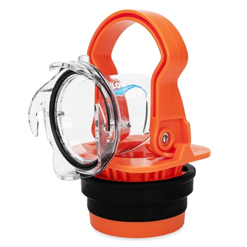 Camco Rhino RV Sewer Adapter PRO - Clear Sewer Hose Elbow with Drain Lock Adapter - Includes Ergonomic Handle & Flexible Adapter (39730)
