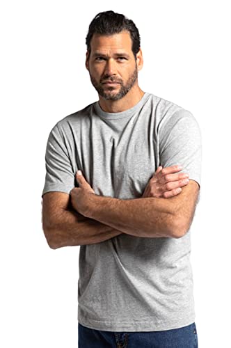 JP 1880 Men's T-Shirts, 2er-Pack T-Shirts Grey Melange XL