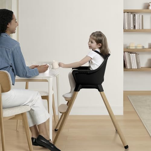 Image of Delta Children - babyGap Otto 3-in-1 High Chair - High Chair Converts to Toddler Dinning Chair and Booster Seat - Dishwasher Safe Meal Tray - FSC-Certified Wood, Black