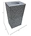 Granite Vase Tapered (5"x4"x9") Gray