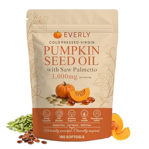 Everly Pumpkin Seed Oil with Saw Palmetto 180 SOFTGELS (1PCS)