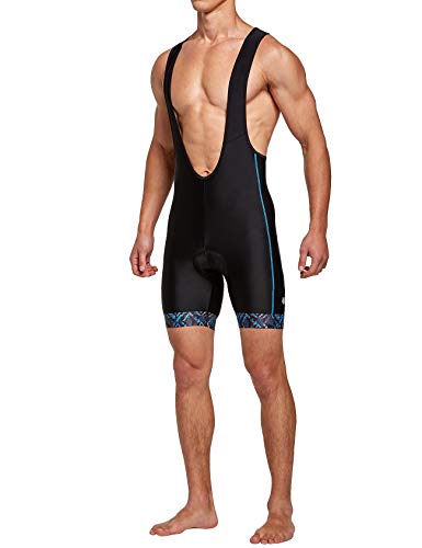 image for FitsT4 Sports FitsT4 Men's Cycling Bib Shorts 3D Padded Bike Shorts Ro