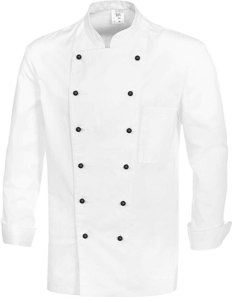 BP 1500-130-21-50, Chef's jacket, 1/1 sleeve with cuffs 205,00 g/m², Pure cotton white, 39/40