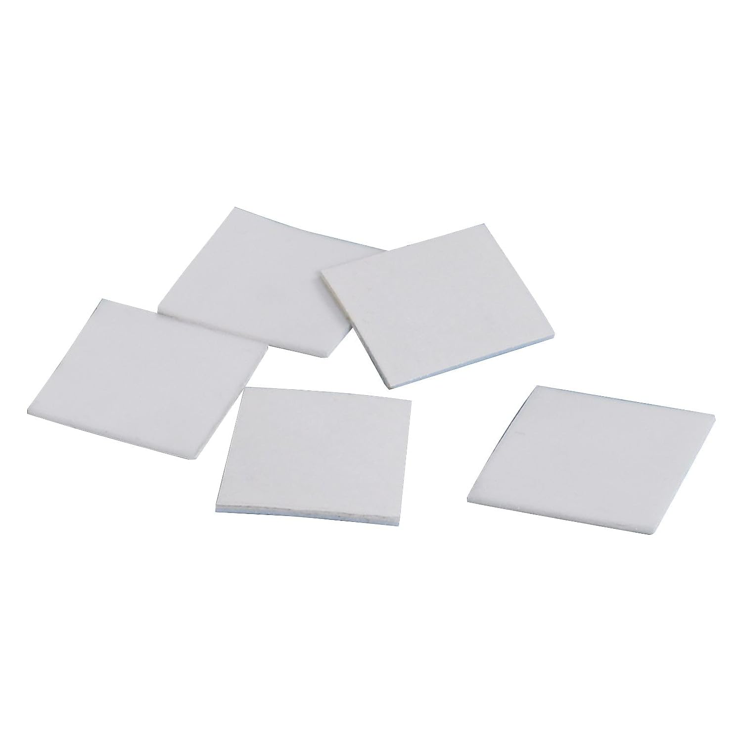 1 x 1 in. 0.062 in. Thick Polyethylene Double Sided Foam Squares White - Roll of 324