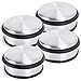 Produktbild Lumaland 10x4 cm Edelstahl Türstopper Türpuffer extra stark 4er Pack - Tief