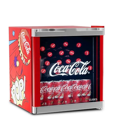°CUBES Original Coca-Cola PopArt Mini Kühlschrank Rot (48L...