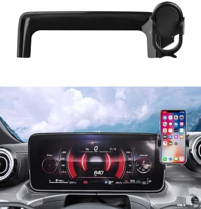 Autorder Car Phone Holder for 2022-2026 Mercedes Benz C-Class/2023-2026 GLC Accessories Phone Mount Screen Cell Phone Automobile Cradles Hands-Free 360 Degree Rotation