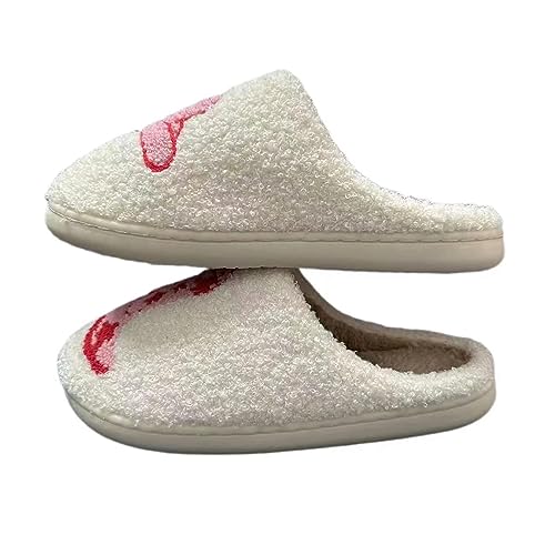 Image of LNERIP Animal Slippers Fruit Slippers Plant Slippers Various Cartoon Patterns Fluffy Soft Memory Foam Retro Indoor Outdoor Home Couple Shoes