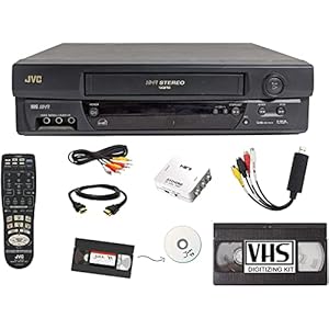 JVC 4 Head Vcr+ VCR with Remote (Renewed)