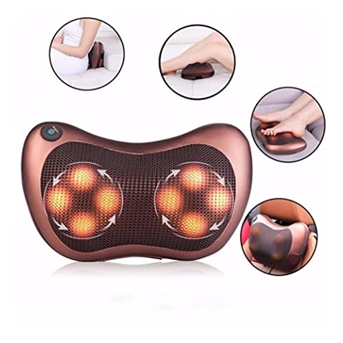 Almofada Encosto Massageador Movimentos Shiatsu Lombar Infravermelho Pescoço Veicular