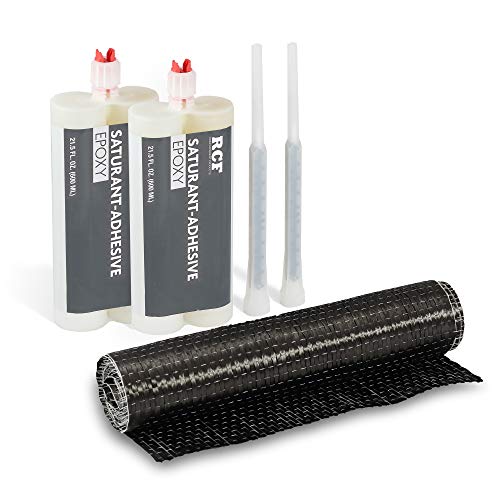 RCP USA RCF-VCRK Unidirectional Concrete Crack Repair Kit, Black