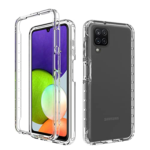 Coque Galaxy A22 4G transparente antichoc avec verre trempé - 6