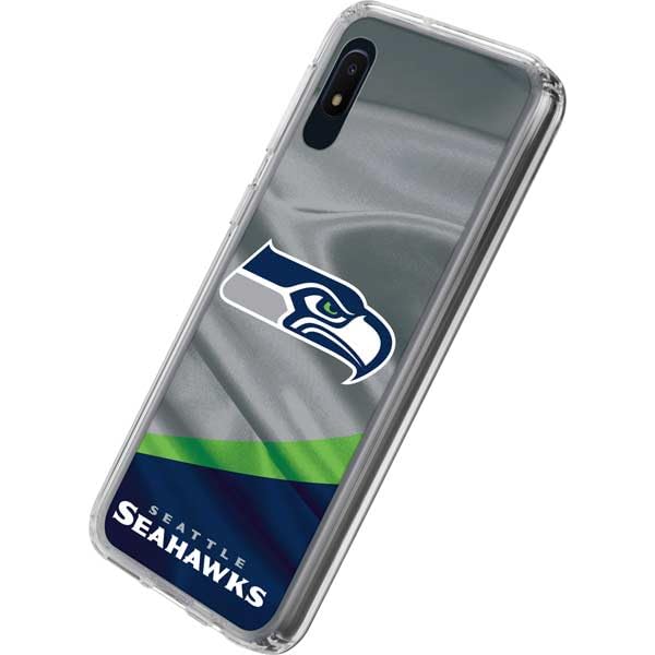 Skinit Clear Phone Case Compatible with Galaxy A10e - Officially Licensed NFL Seattle Seahawks Design